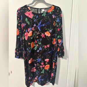 Old Navy Black Bell Sleeve Dress
